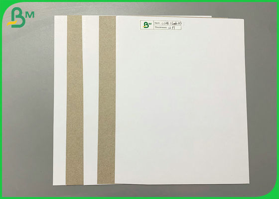 Recycled Pulp 1mm To 2mm Thick Double Sides White Color Duplex Cardboard  Sheets