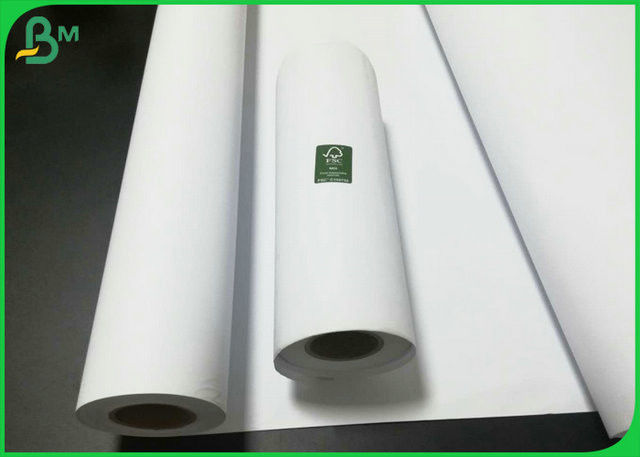FSC Eco - Friendly White Plotter Marker Paper With 60 Inch 70 Inch 80 Inch  Width